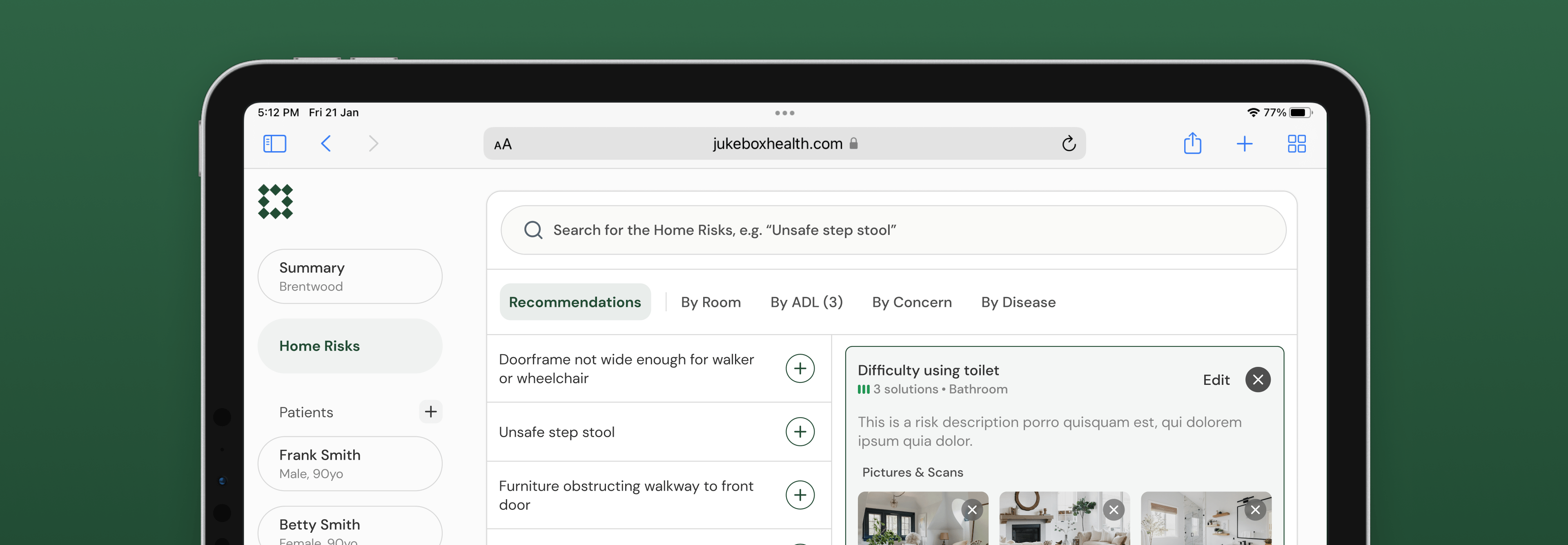 Othello - app for Occupational Therapists